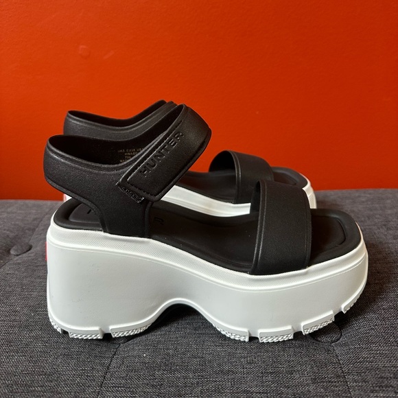 Hunter Women's Abel Casual Platform Wedge Sandals Size 7.0 NEW - Picture 3 of 11